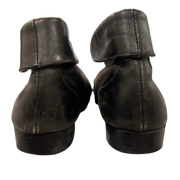 Y2K Vintage Prima Royale Black Leather Lace-Up Ankle Boots, size 8 - Picture 2 of 7